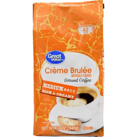 Coffee Great Value Creme Brulee